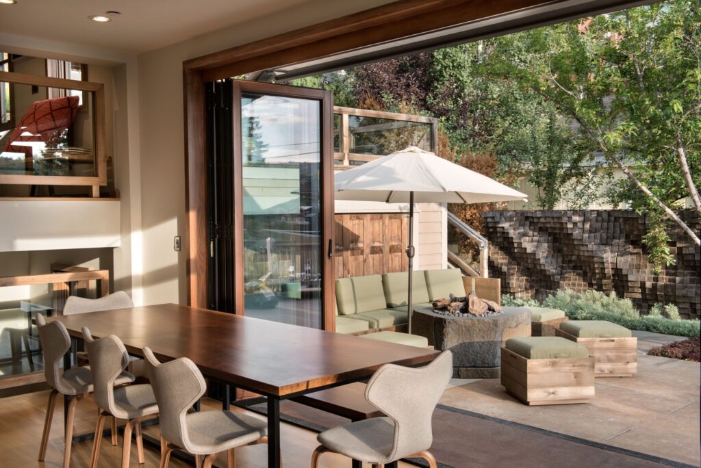 Basal - view from inside out to the patio