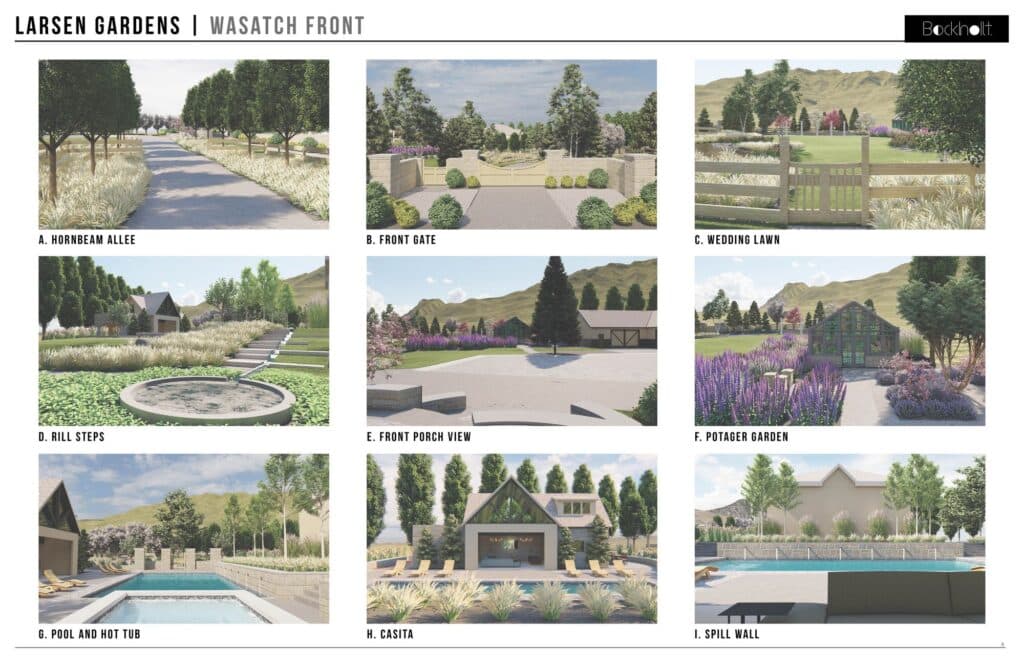 Larsen Gardens - group of renderings