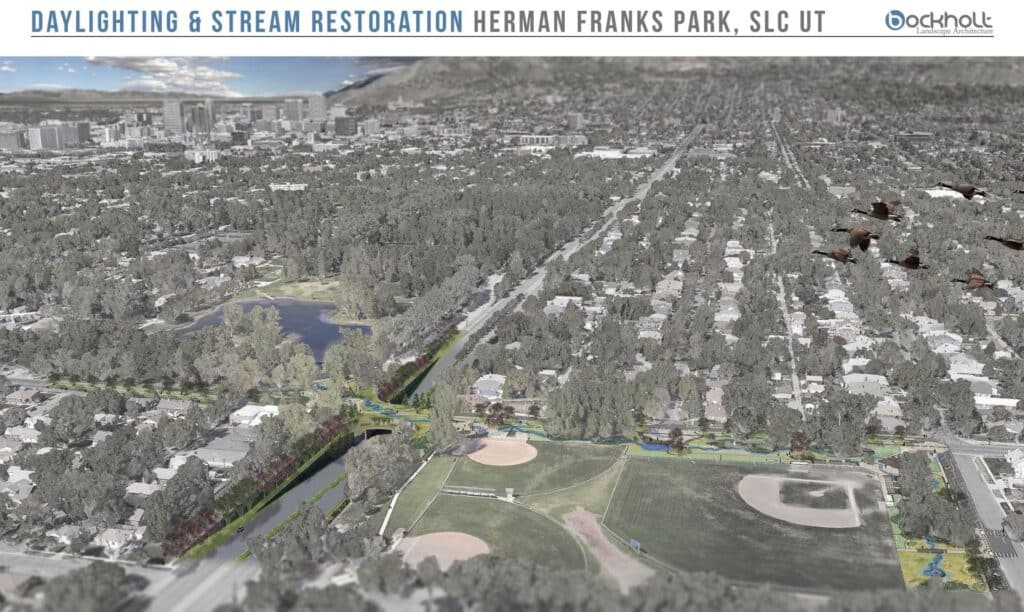 Birds Eye Rendering of Herman Franks