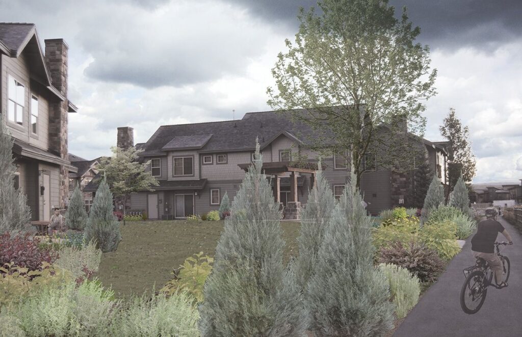 Fox Point - tree landscaping view concept