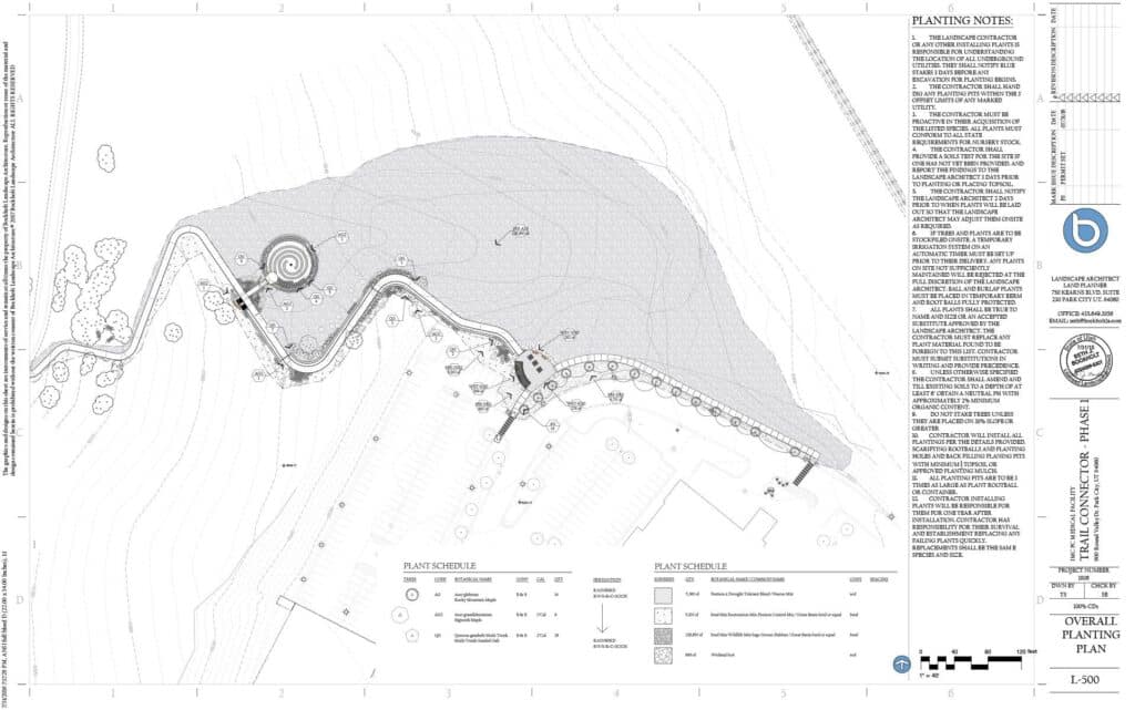 Meditation Garden - overall planting plan