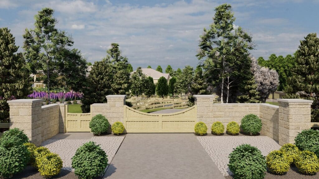 Larsen Gardens - concept of entry gate