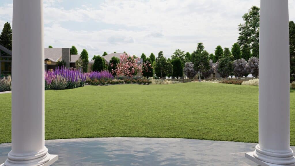 Larsen Gardens - concept of view from front door