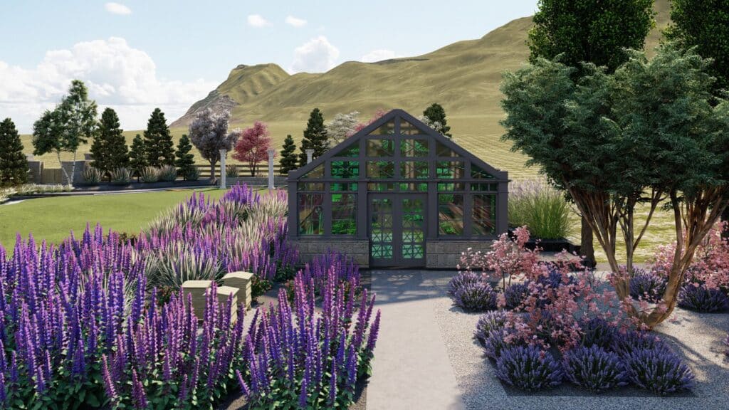 Larsen Gardens - concept of garden house