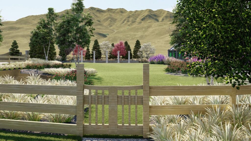 Larsen Gardens - concept of wedding lawn