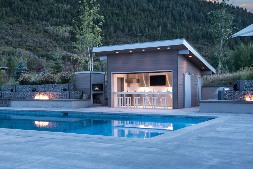 Zamboni Dreams - pool and pool house