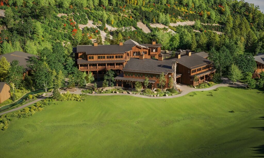 The Inn at Sundance Mountain Resort - aerial view rendering