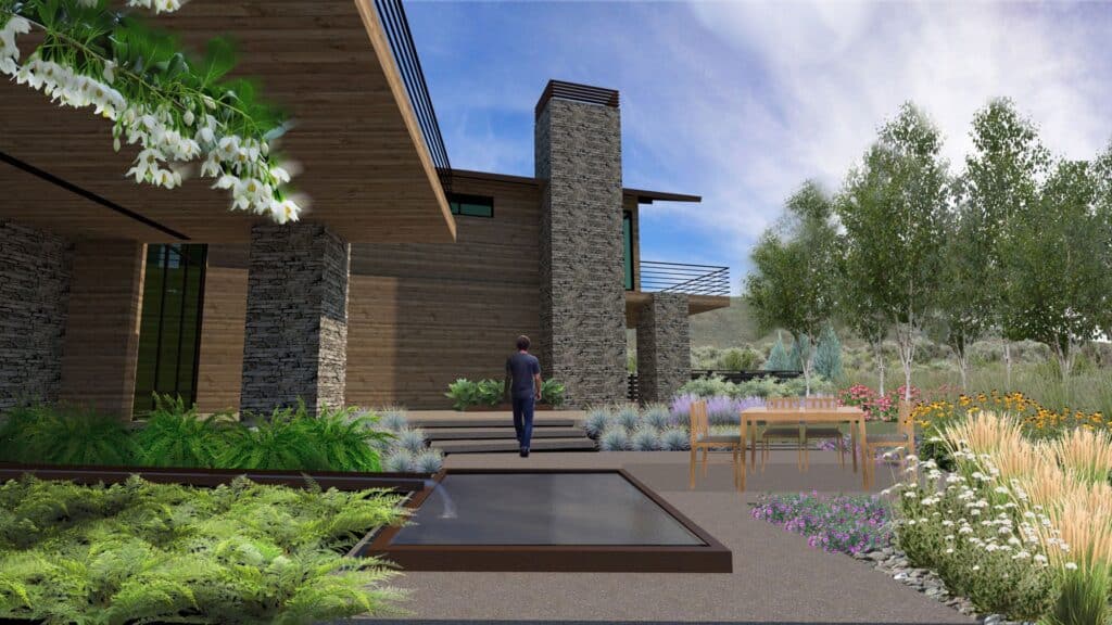 Promontory Summit - backyard area rendering