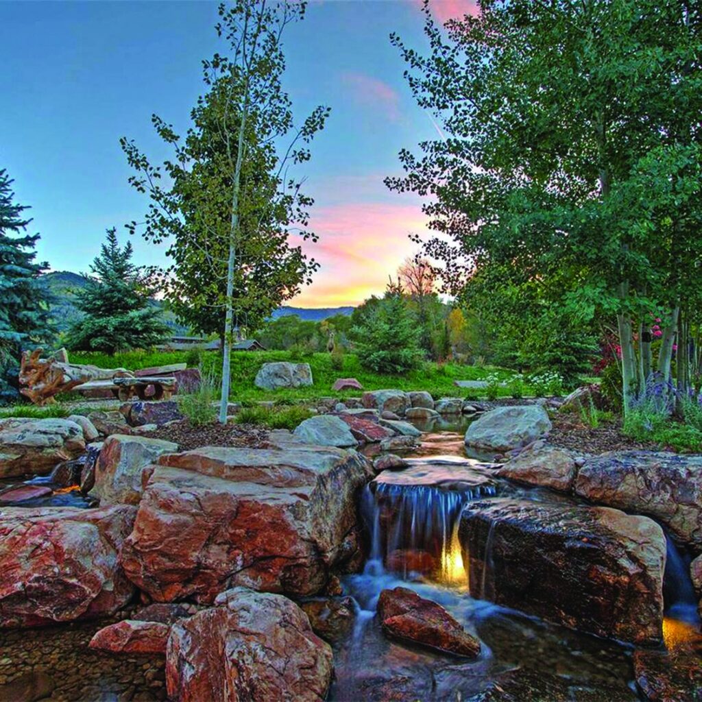 The Springs at QMR - waterfall feature