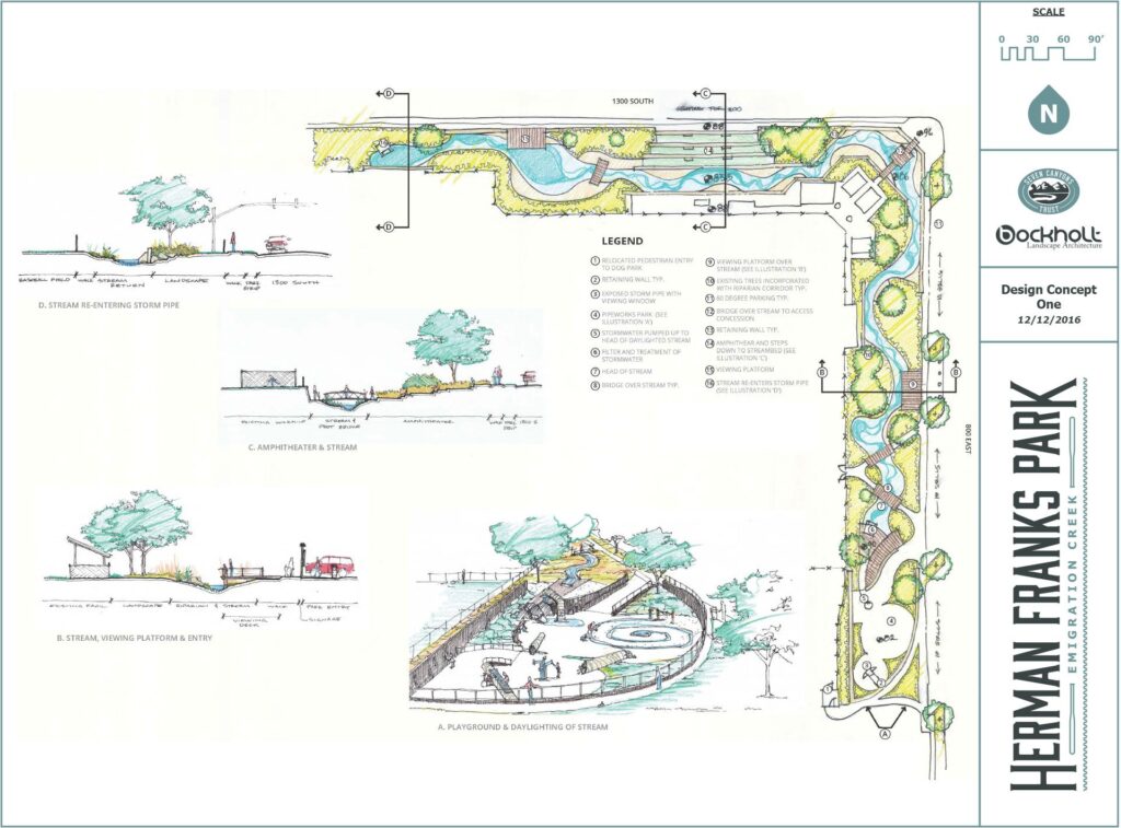 Seven Canyons Trust Herman Franks Park - design concept 1